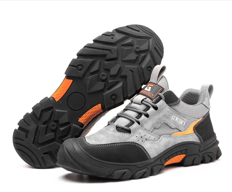 Men’s Lightweight Safety Work Shoes – Plastic Toe & Anti-Puncture